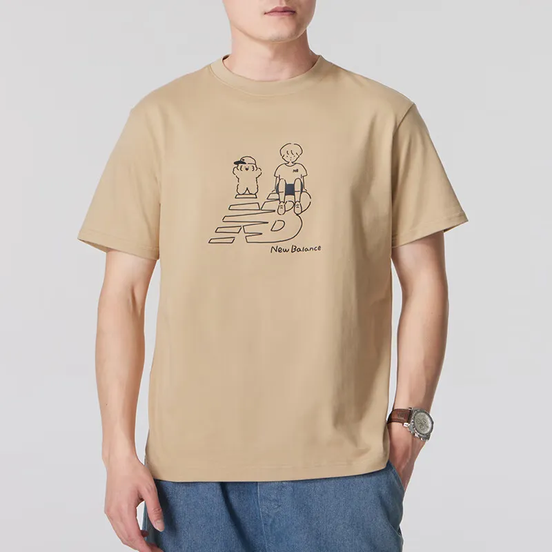 New Balance T Shirt Unisex Brown-2