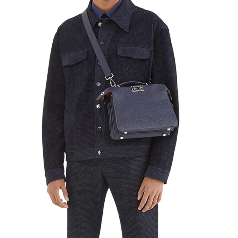 FENDI Jackets & Coats Men's Blue-3