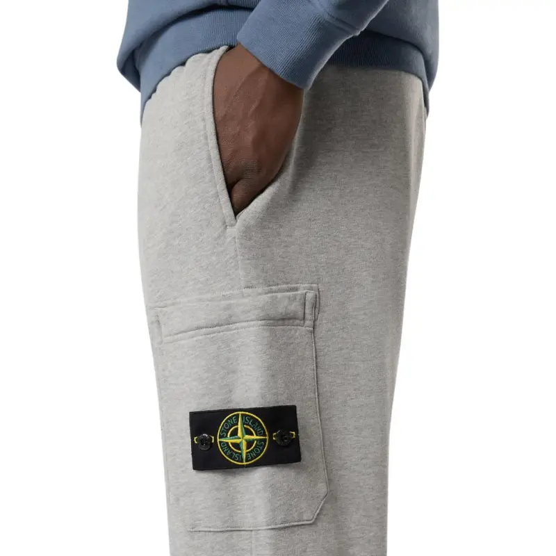 STONE ISLAND Compass badge Mélange Tapered Trousers-4