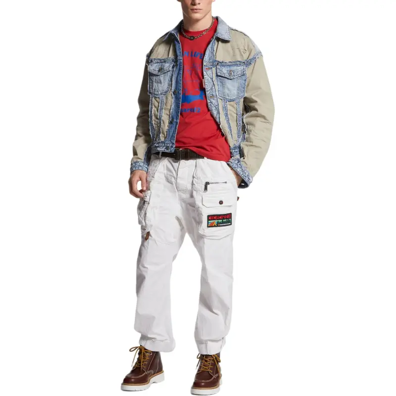 DSQUARED 2 Distressed Buttoned Denim Jacket-2