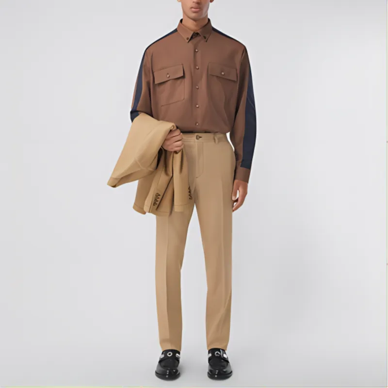 Burberry FW21 Shirt Men's Warm Peach-4