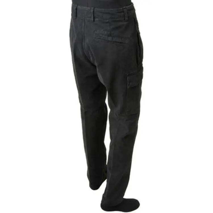 STONE ISLAND Logo Patch Tapered Trousers-4