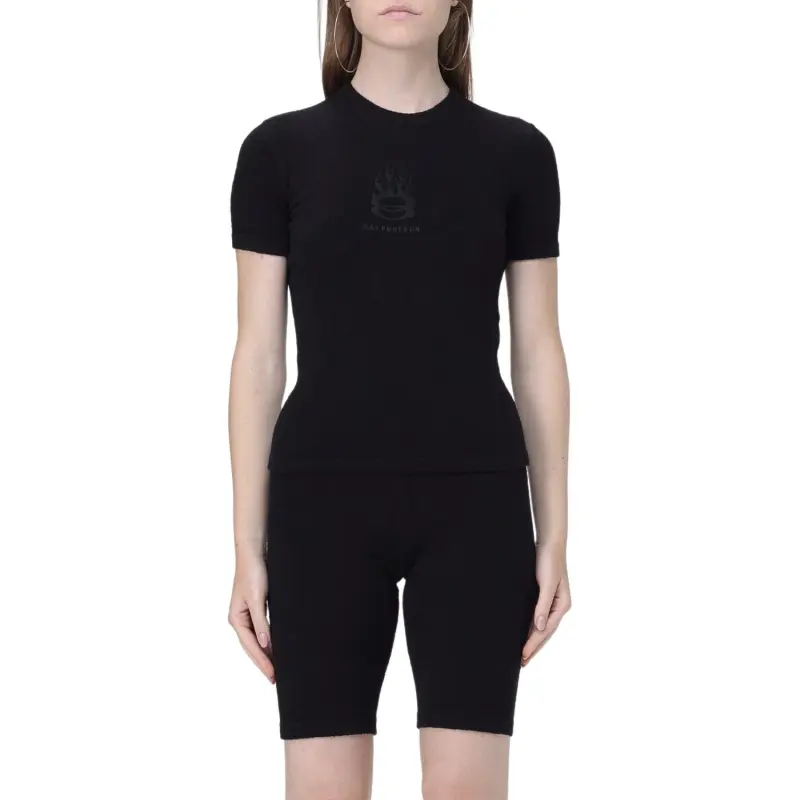 Balenciaga Burning Unity Fitted Knit Top-3