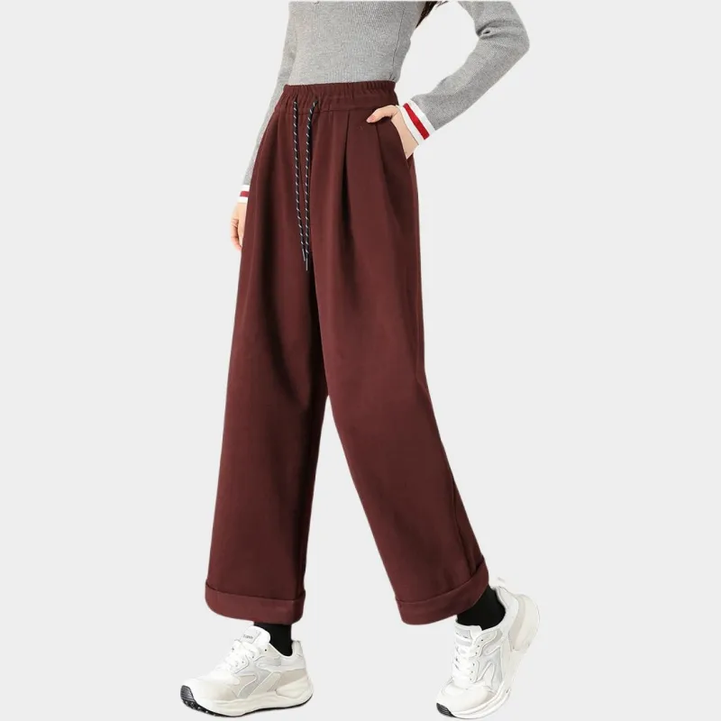 TERRE BLEUE Casual Pants Women's Red-4