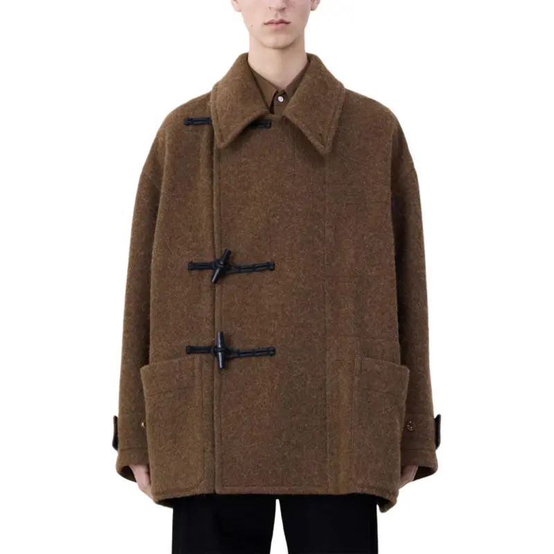 Lemaire Belted Felted Duffle Jacket-2