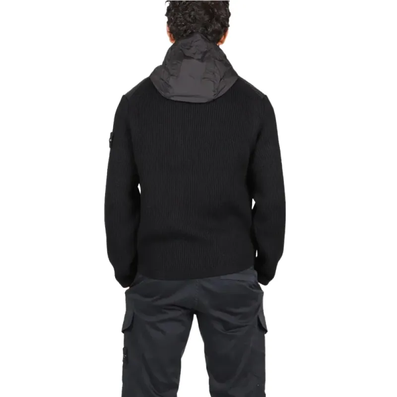 STONE ISLAND Panelled Zip Up Hooded Jacket-4