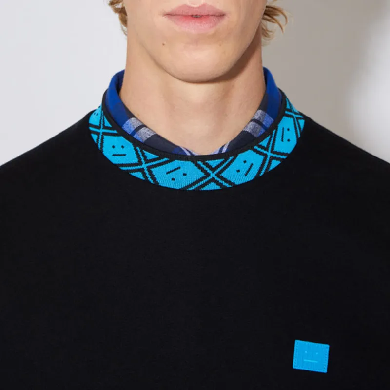 Acne Studios Face Relaxed Fit Crewneck Sweatshirt-3
