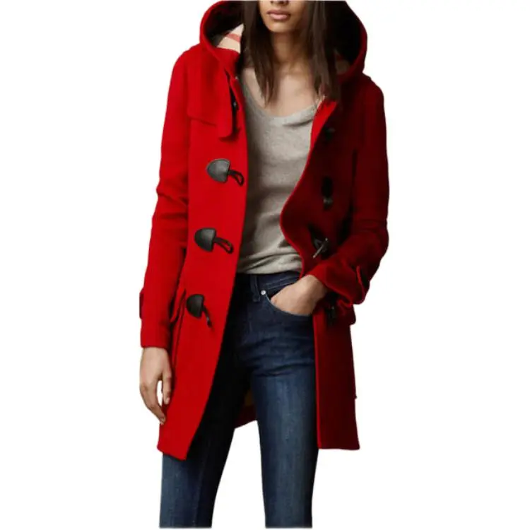 Burberry Coats Women's Red-2