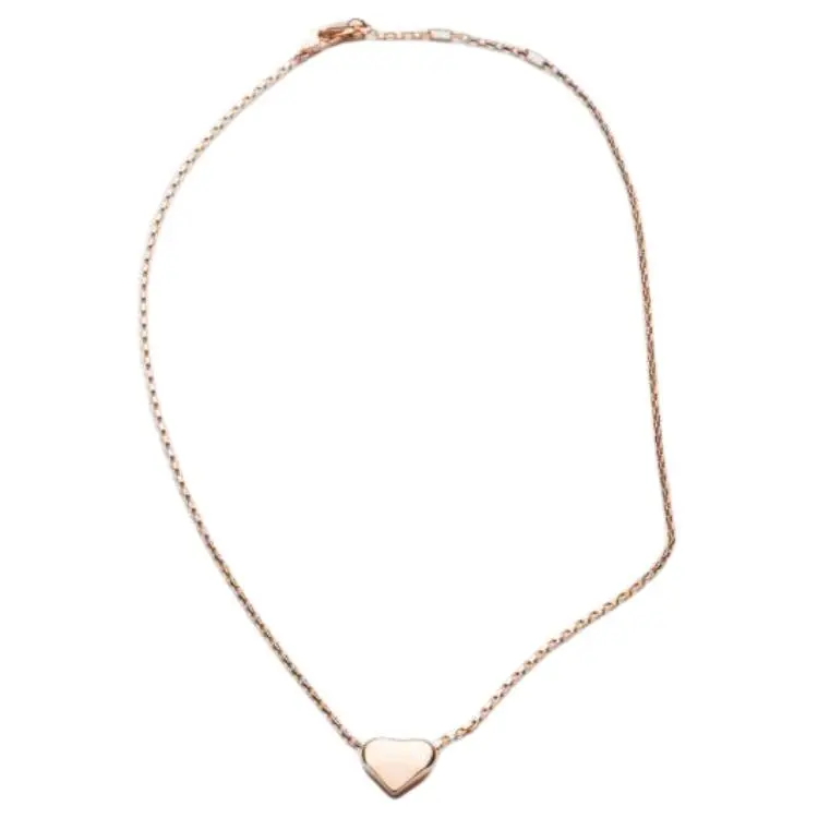 PRADA Rose Gold Necklaces Unisex Gold-1