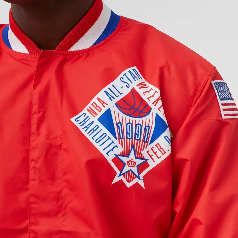 Mitchell Ness Jackets Unisex Red-4