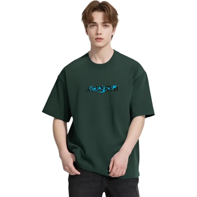 YK&YB T Shirts Unisex Army Green-5