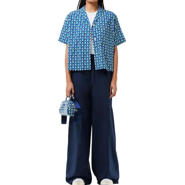 LACOSTE Knitted Sweatpants Women's Marine Blue-3