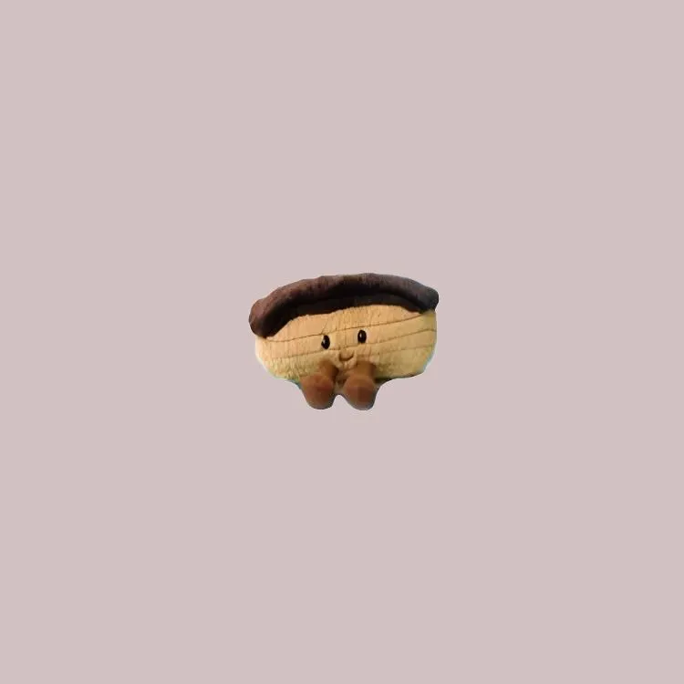JELLYCAT Fun Food Collection Paris Dessert Chocolate Lightning Cream Puff Dolls Plush Doll Small Size High-1