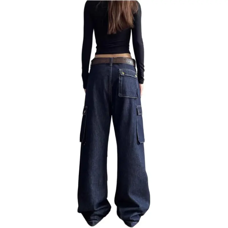 Concubine Zhu Jeans Unisex Dark Blue-4