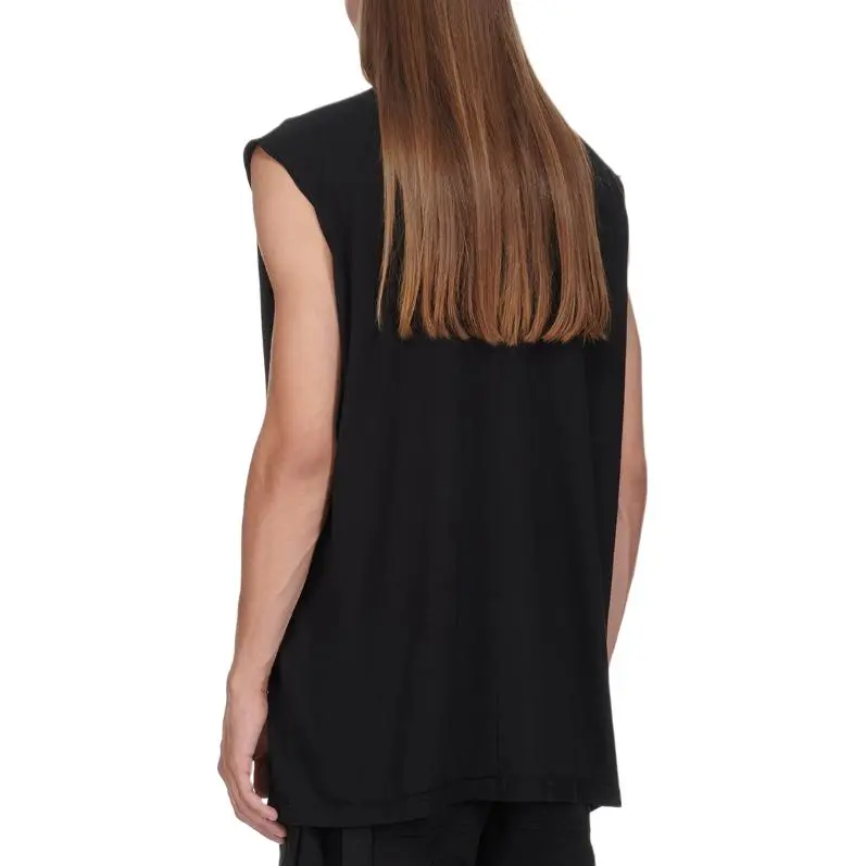 RICK OWENS Jersey Tarp T Shirt-4