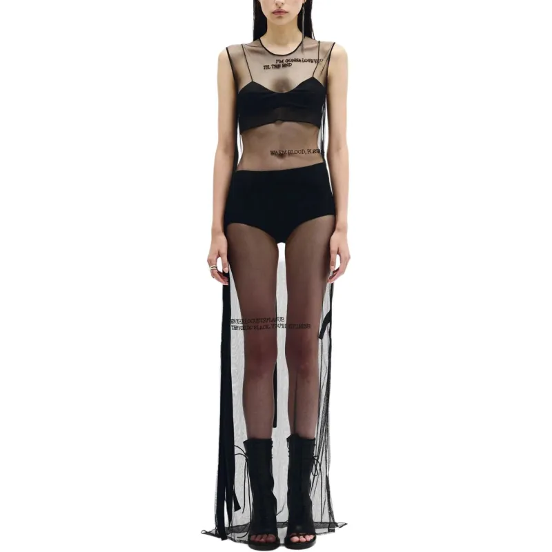 Ann Demeulemeester Sleeveless Dress Women's Black-1