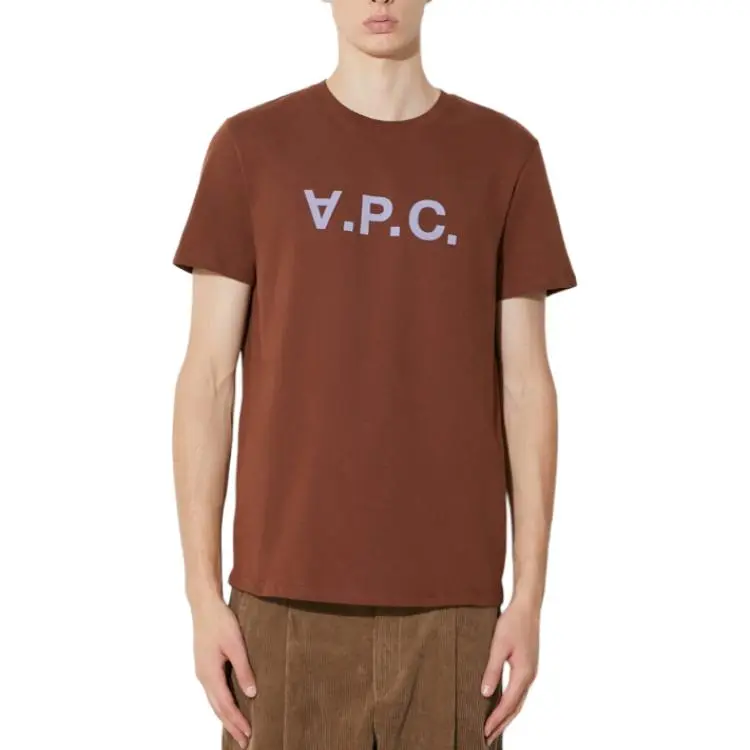 A.P.C Vpc Flocked Cotton T shirt-3