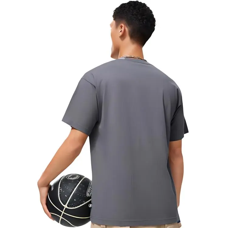 LiNing Badfive T Shirt Men's Smoky Ink Gray-4