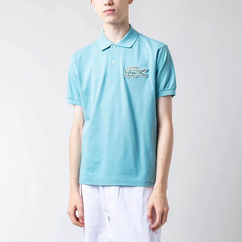 LACOSTE Polo Shirt Men's Turquoise Blue-1