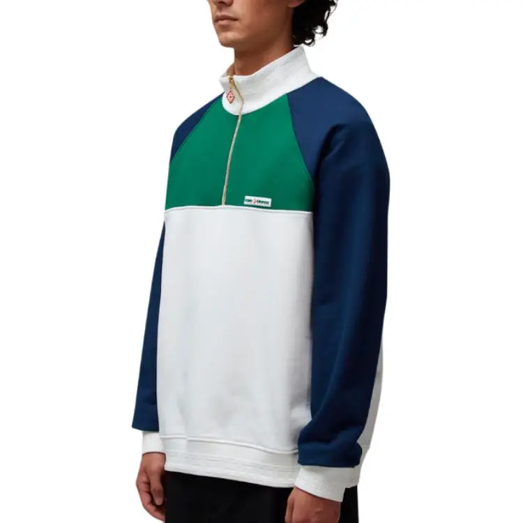 CASABLANCA 1/4 Zip Colorblock Sweatshirt-2