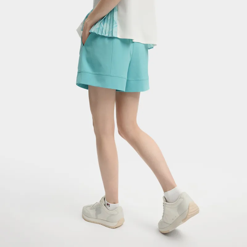 FILA SS25 Casual Shorts Women's Turquoise Blue TQ-3