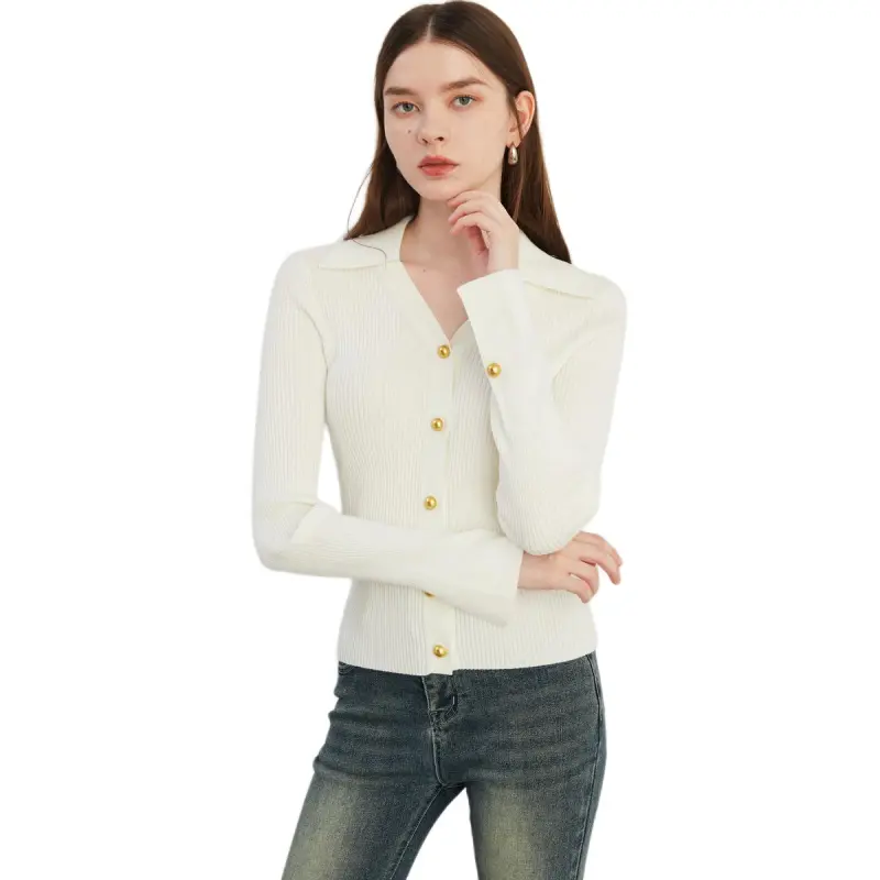 DPLAY Knitwear Women's Cream White-3