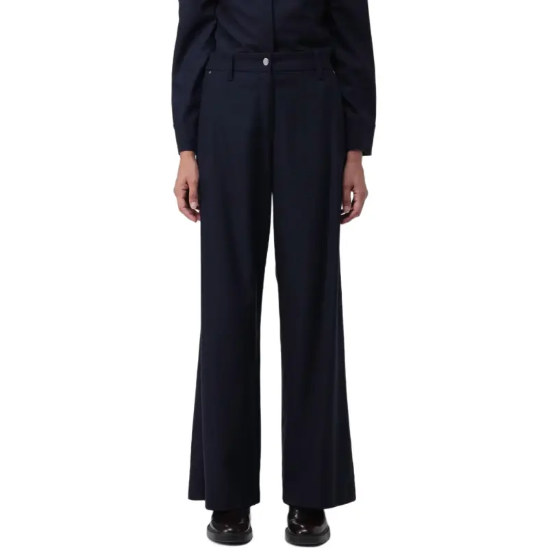 'S MAX MARA Button Detailed Straight Leg Trousers-4