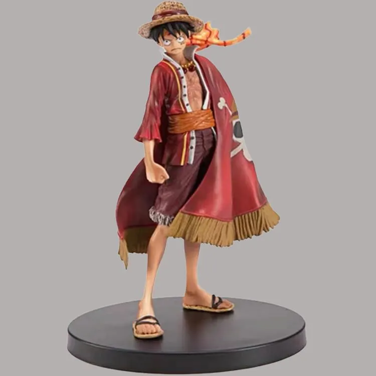 BANPRESTO Monkey D. Luffy One Piece The Grand Line Men 15th Anniversary Monkey D. Luffy Figure Bonus Gifts-2