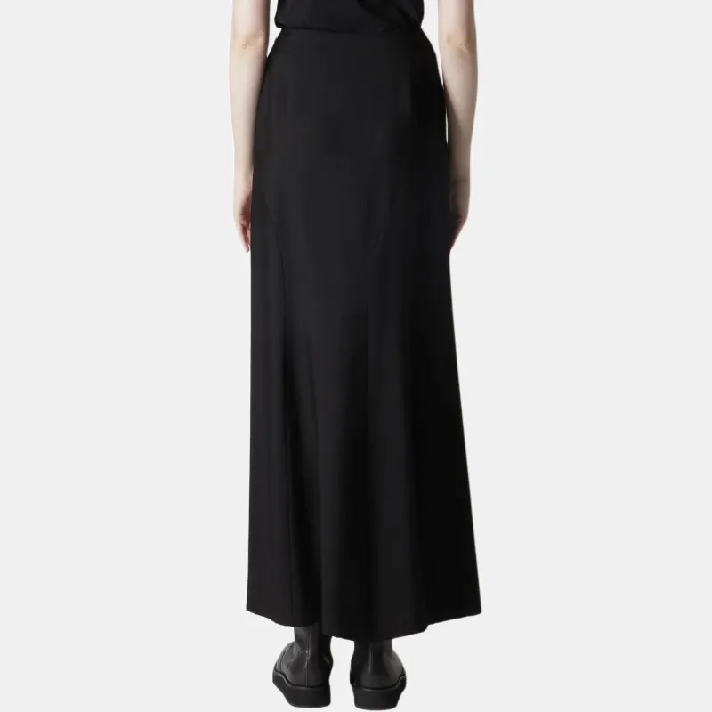 Yohji Yamamoto FW24 Casual Long Skirts Women's Black-4