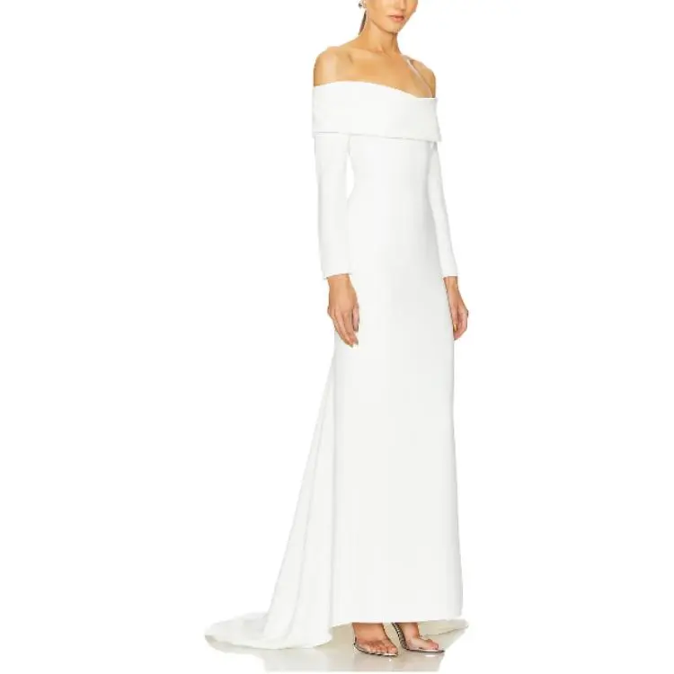 SOLACE LONDON Long Sleeved Dresses Women's White-2