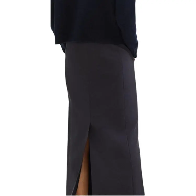 THEORY Stretch Flannel Maxi Skirt-3