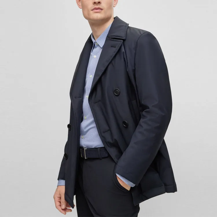 HUGO BOSS Coats Men Dark Blue-4