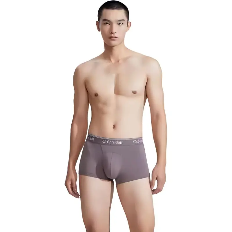 CALVIN KLEIN Underpants Men's 1 Pack Gray Pink-1