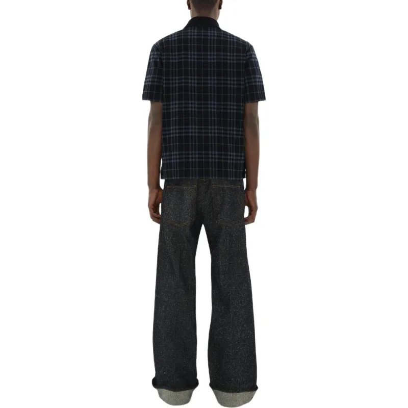 Burberry Checked Short Sleeved Polo Shirt-2