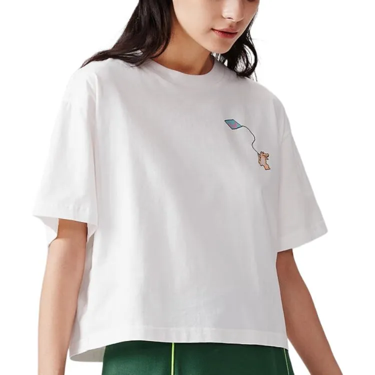 LACOSTE Regular T Shirt Women's White-1