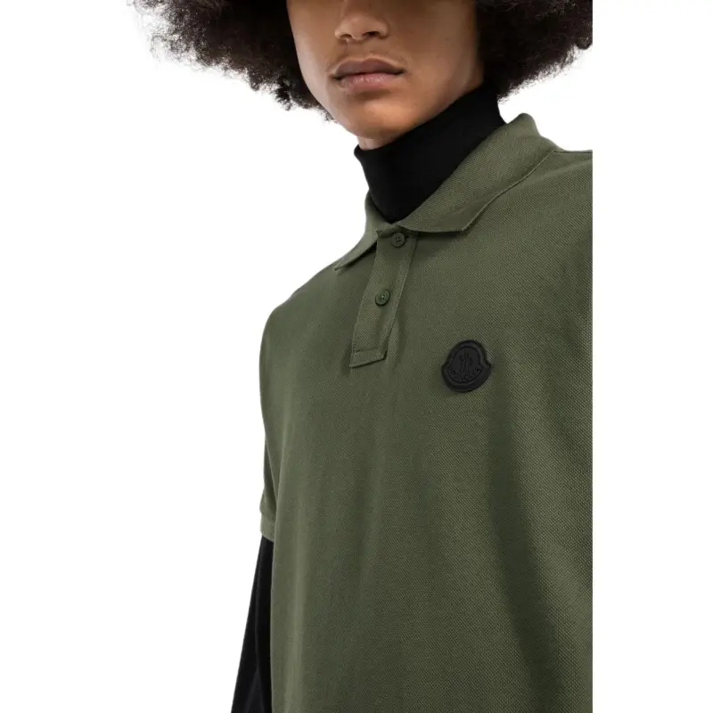 Moncler Polo Shirts Men Green-4
