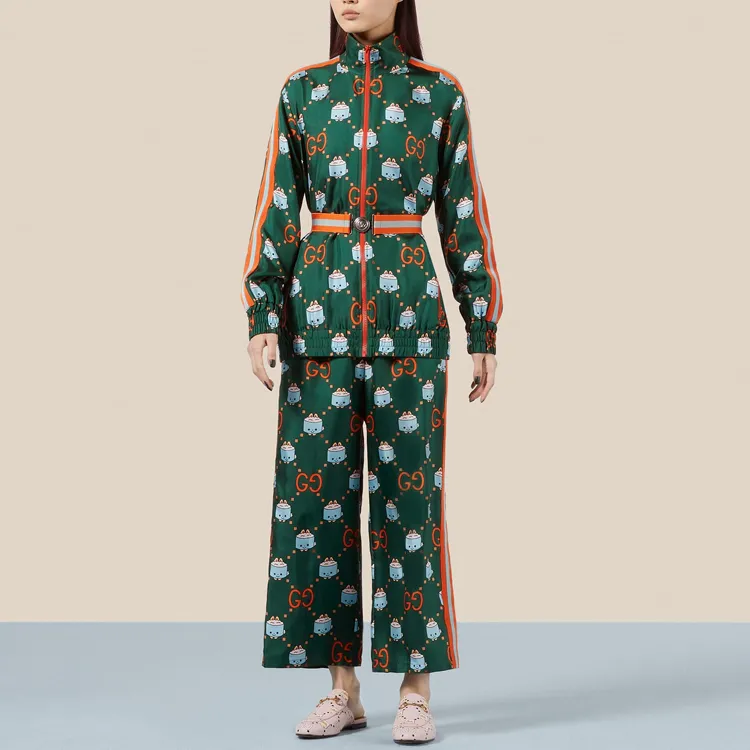 GUCCI Casual Pants Women's Green-1
