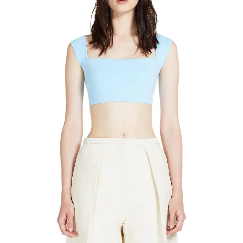 SportMax Square Neck Sleeveless Top-2