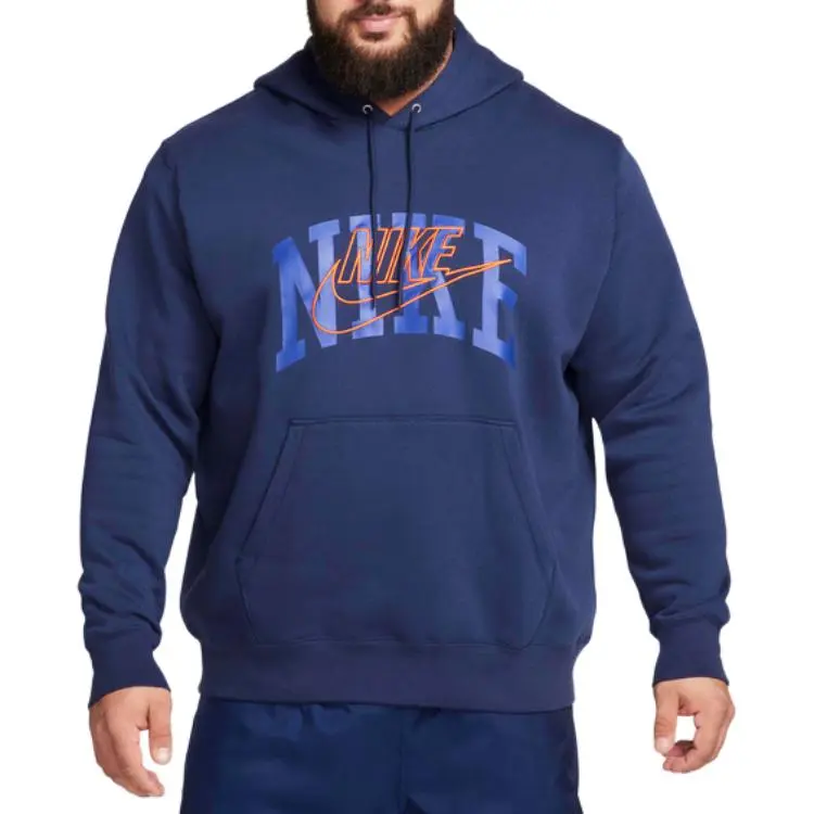 Nike Sudadera Con Gorro Sin Cierre Para Hombre Sweatshirt Men's Navy-3