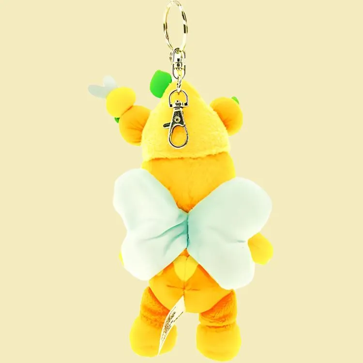 Disney Winnie Bear Keychain Dolls Plush Pendant 15cm High 5cm Length-4