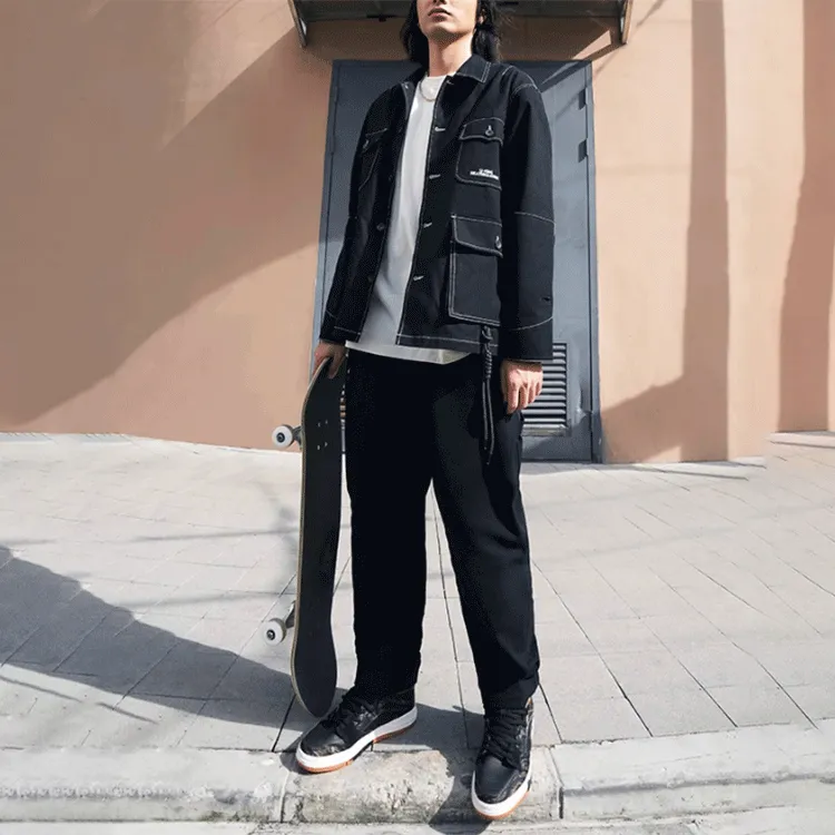LINING Skateboard Jackets Men Black-3