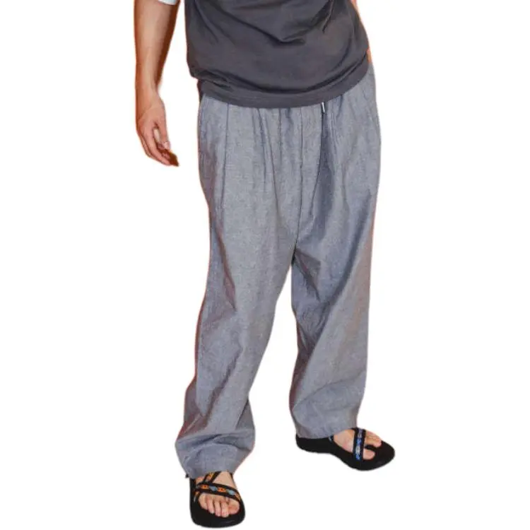 Beams Suit Trousers Men Blue-3