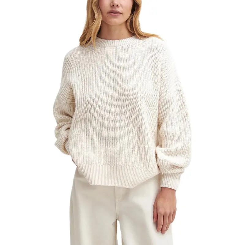 BARBOUR Crewneck Ribbed Jumper-2