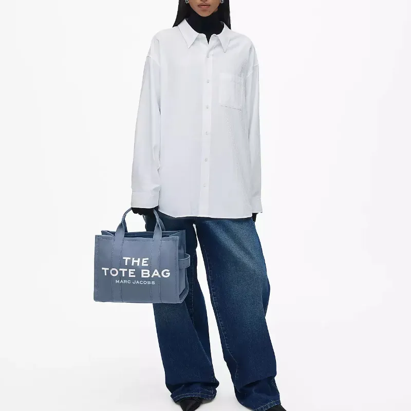 MARC JACOBS The Medium Color Tote Blue Shadow-11