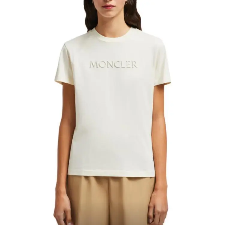 Moncler Logo Embroidered Crewneck T Shirt-2