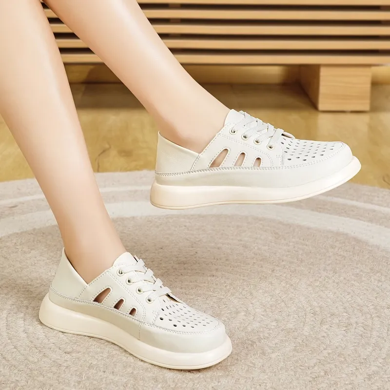 Reivanti Casual Single Shoes Women's Beige-4