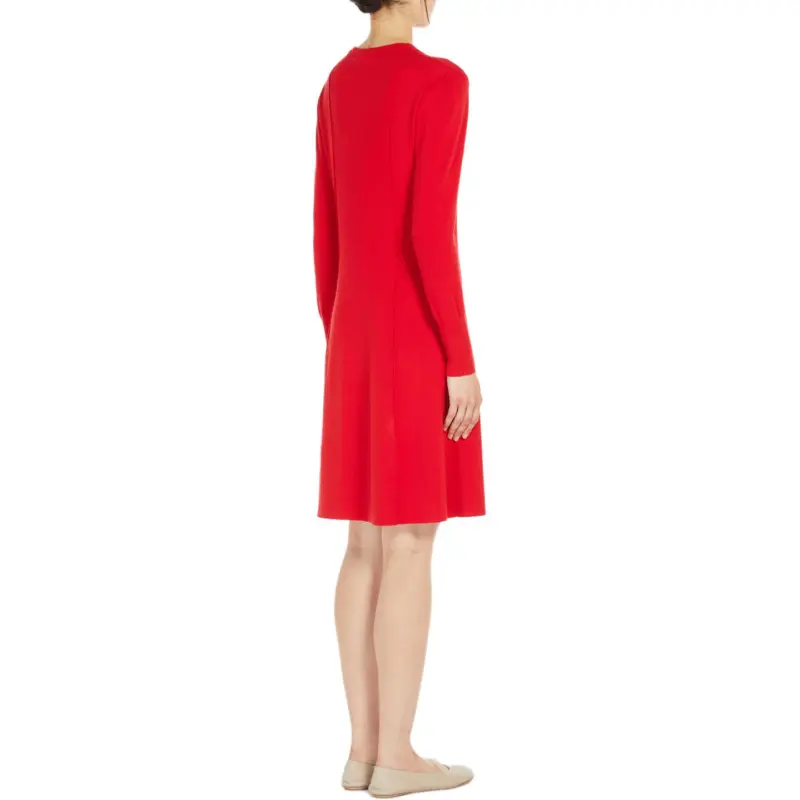 WEEKEND MaxMara Long-Sleeved Dresses Women's Red-1