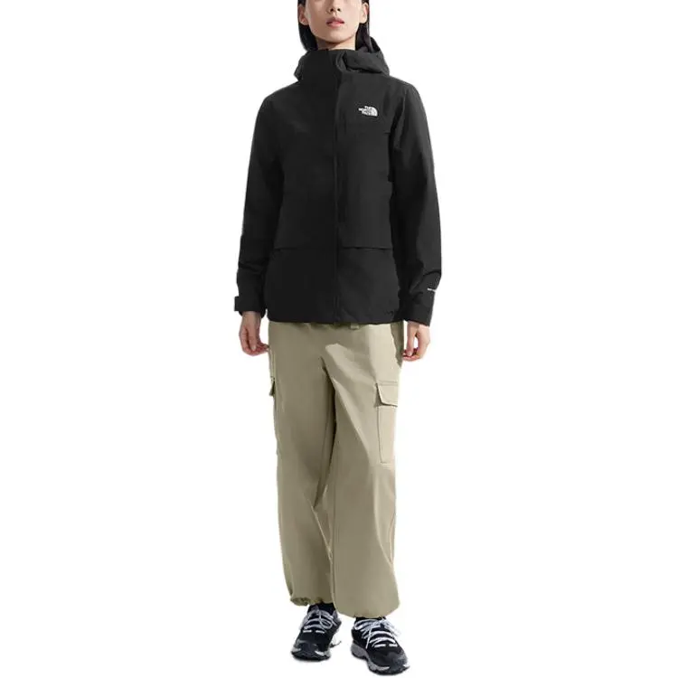 THE NORTH FACE 24 Winter Waterproof, Thermal, And Windproof Windbreaker Jacket Women's Cosmic Black-3