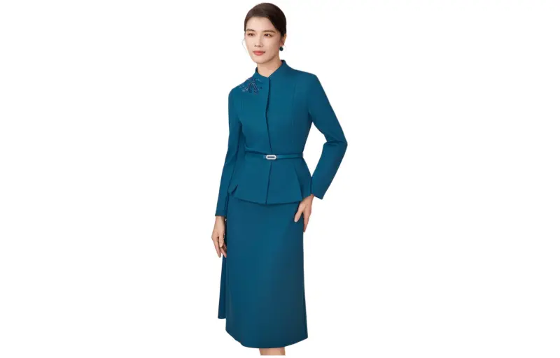 BBLLUUEE Skirt Set Women's Sea Blue-2