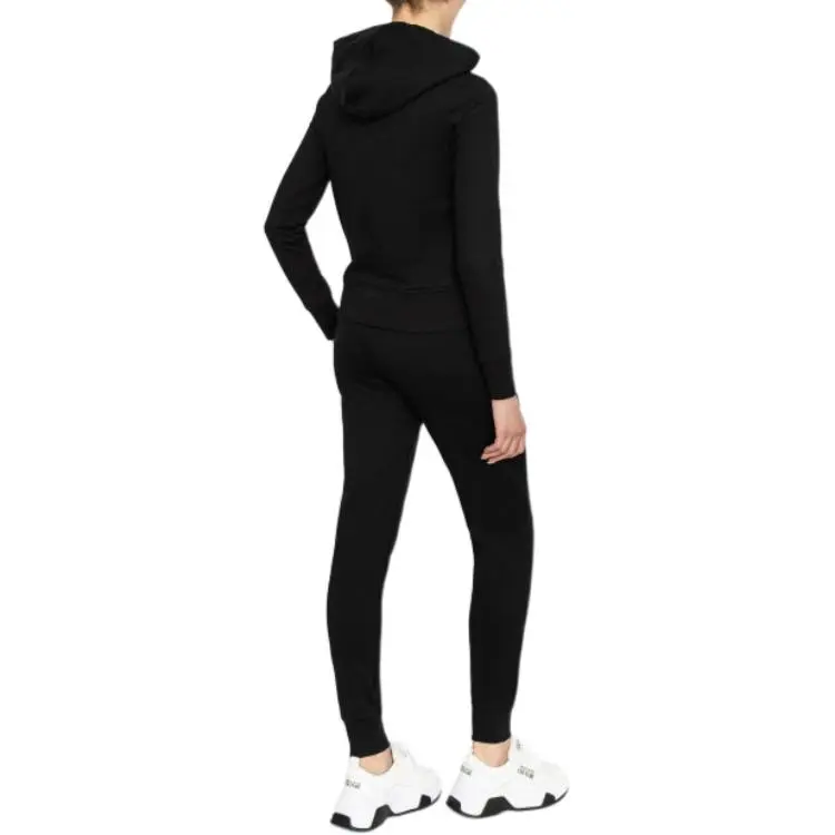 VERSACE JEANS COUTURE Logo embroidered Cotton Track Pants-8